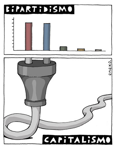 VOT EN BLANC = BIPARTIDISME