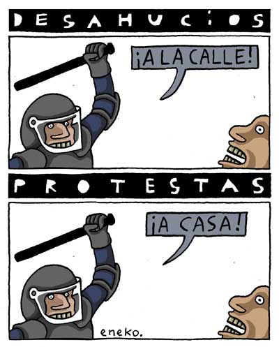 LA CUCARACHA, ELS DESNONAMENTS I EL PP
